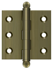 DELTANA Deltana CH2020U5 Hinge Ball Tips 2x2 Antique Brass