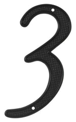 DELTANA Deltana RNZ43 4 Inch Zinc House Number Black