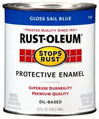 RUST-OLEUM Rust-oleum 7724-502 Enamel Paint Quart Sail Blue