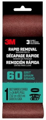 3M 3M BELT3X241PK60 Power Sanding Belt 60 Grit 3x24 in