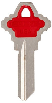 ILCO Kaba Ilco Corp SC1-PC-RED Schlage Red Key Blank 5 Pack