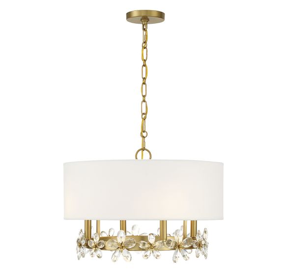 SAVOY HOUSE Savoy House 7-4366-4-322 Dahlia 4-Light Pendant 240w 14 inches h x 21 inches w