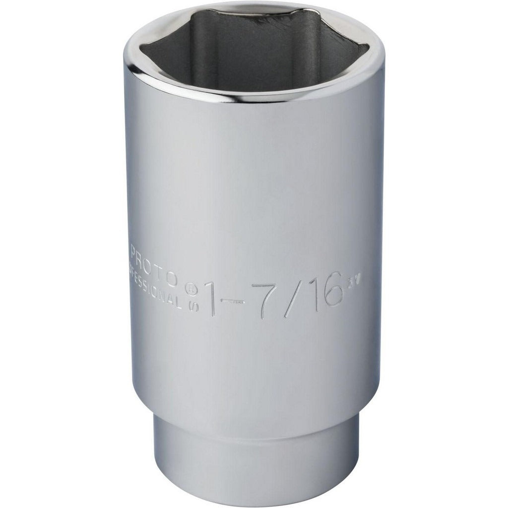 PROTO Proto J5346H Deep Hand Socket 1-7/16 in 6-point 1/2 in Drive