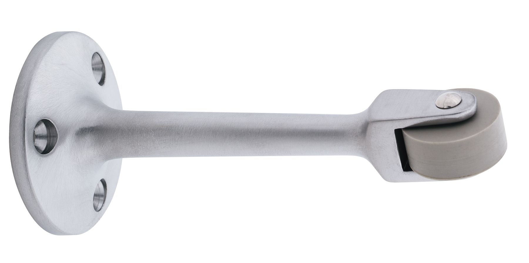 IVES Ives RB47126D Straight Roller Bumper 4.5 in Satin Chrome