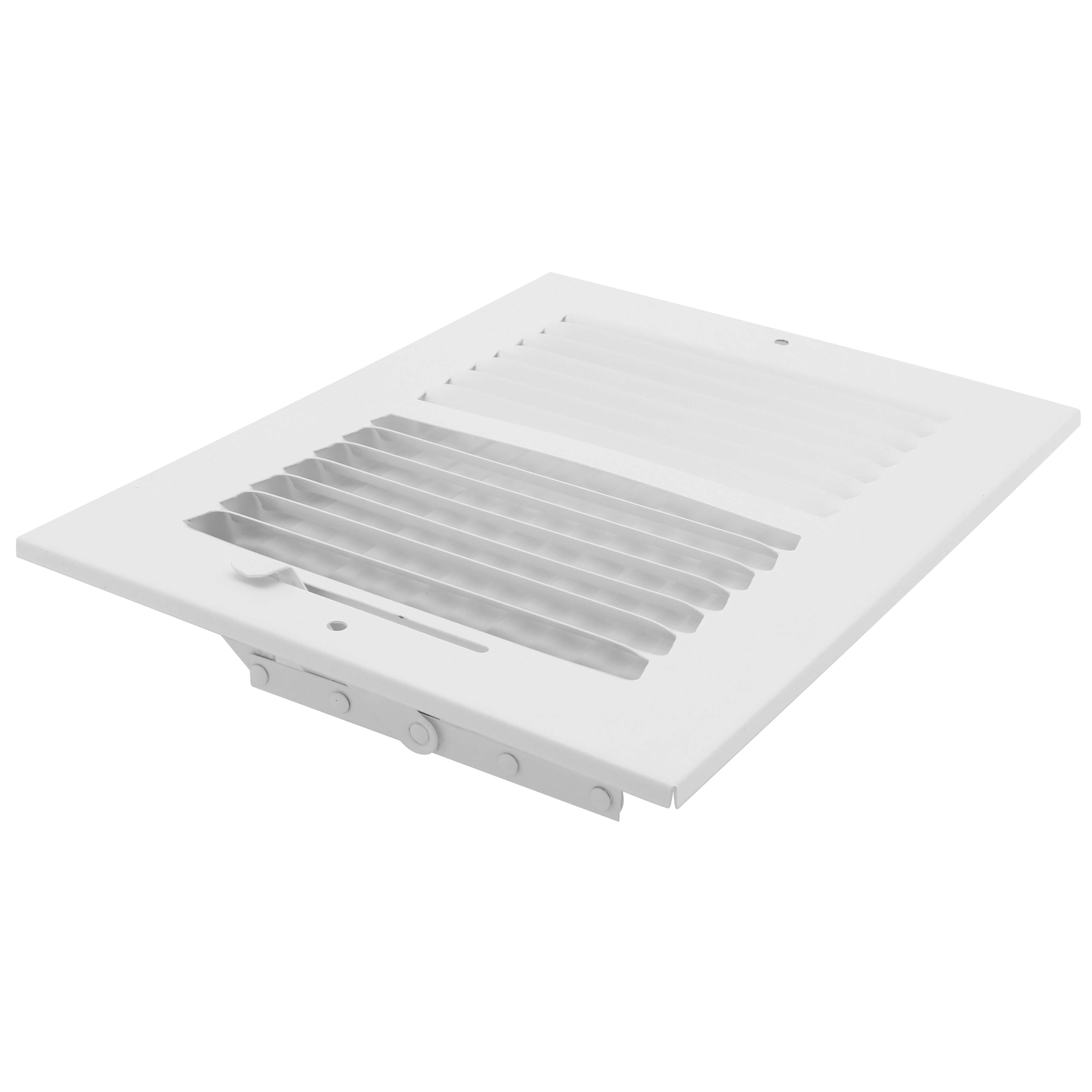 HART & COOLEY Hart & Cooley 703918 8 x 6 White Two-Way Steel Sidewall/Ceiling Register