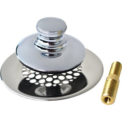 WATCO Watco 48750-PP-CP-G-47-NS Universal NuFit Push Pull Tub Stopper with Grid (1 Pack) 48750-PP-CP-G-47-NS
