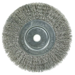 WEILER Weiler 01705 Wheel Brush 6 Inch Crimped Stainless Steel