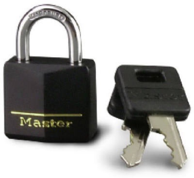 MASTER LOCK Master Lock Co 131D Solid Aluminum Padlock Black