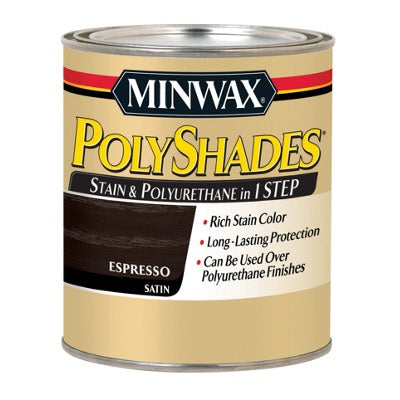 MINWAX Minwax 613970444 Satin Polyshade Espresso Qt