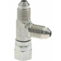 EATON Eaton 203102-4-4S Steel Swivel Nut Run Tee 1/4 in Od