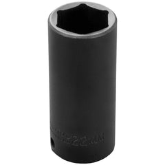 PROTO Proto J7022M Impact Socket 3/8 in Drive 22mm 6-point