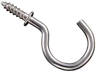 NATIONAL HARDWARE National Mfg N119-730 Satin Nickel Cup Hook 1 Inch 30 Pack