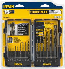 IRWIN Irwin 318015 Jobber Length Drill Bit Set 15 Pc Hss