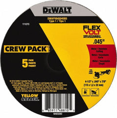 DEWALT Dewalt DWAFV845045B5 Ceramic Cut-off Wheel 4-1/2 in 5-pack