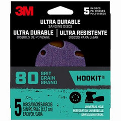 3M 3M Company DISC5IN5PK80 Sanding Discs 80 Grit 5 Inches