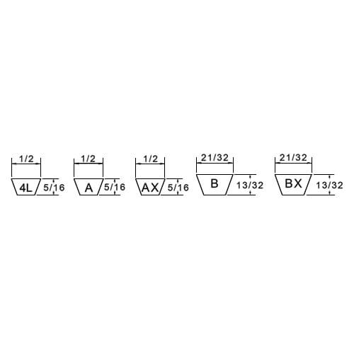 RHEEM 71-40438-23 V-BELTS & PULLEYS