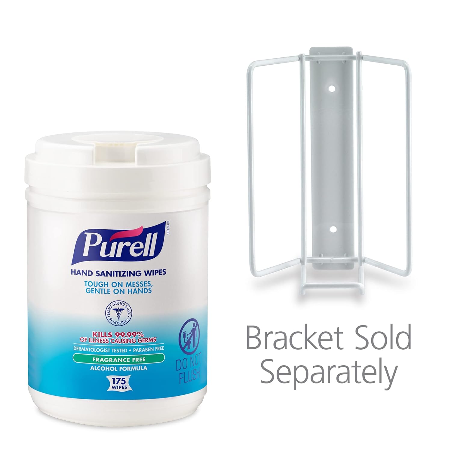 PURELL Purell 9031-06 Hand Sanitizing Wipes Alcohol Formula Fragrance Free 175 Count Pack of 6