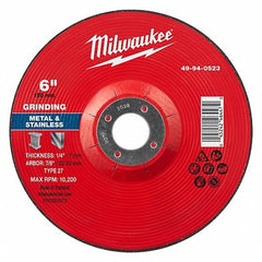 MILWAUKEE Milwaukee 49-94-0523 Type 27 Grinding Wheel 6in 30 Grit