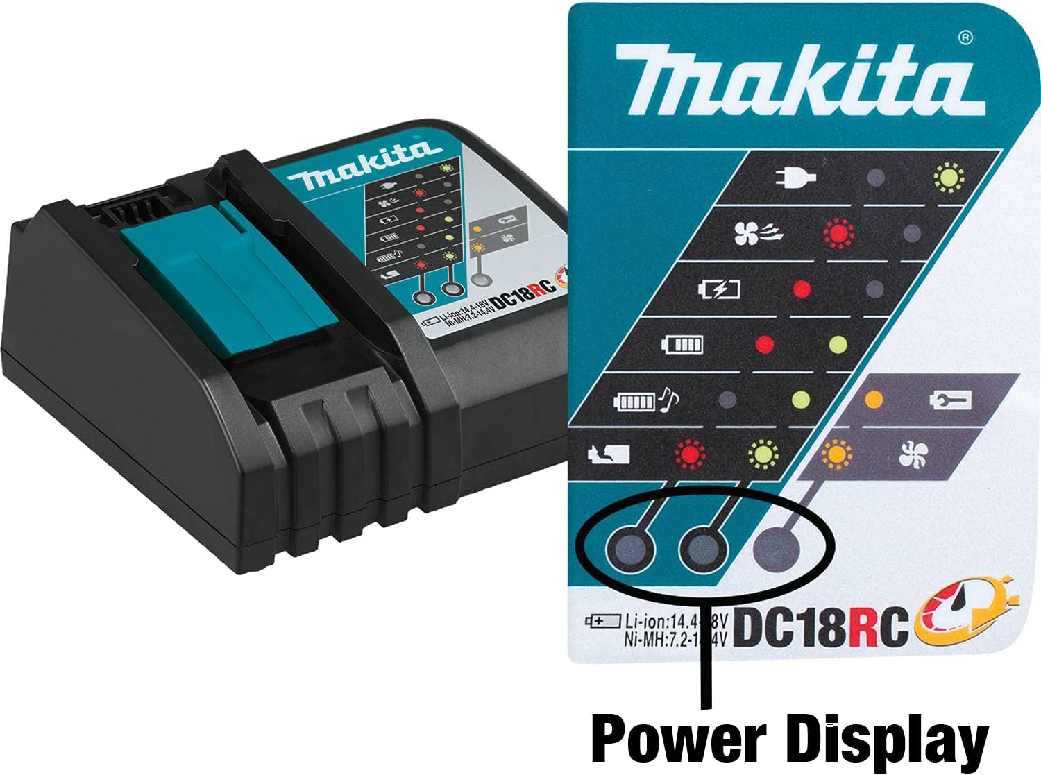 MAKITA Makita DC18RC Rapid Optimum Charger 18V Lithium-Ion 1-Port