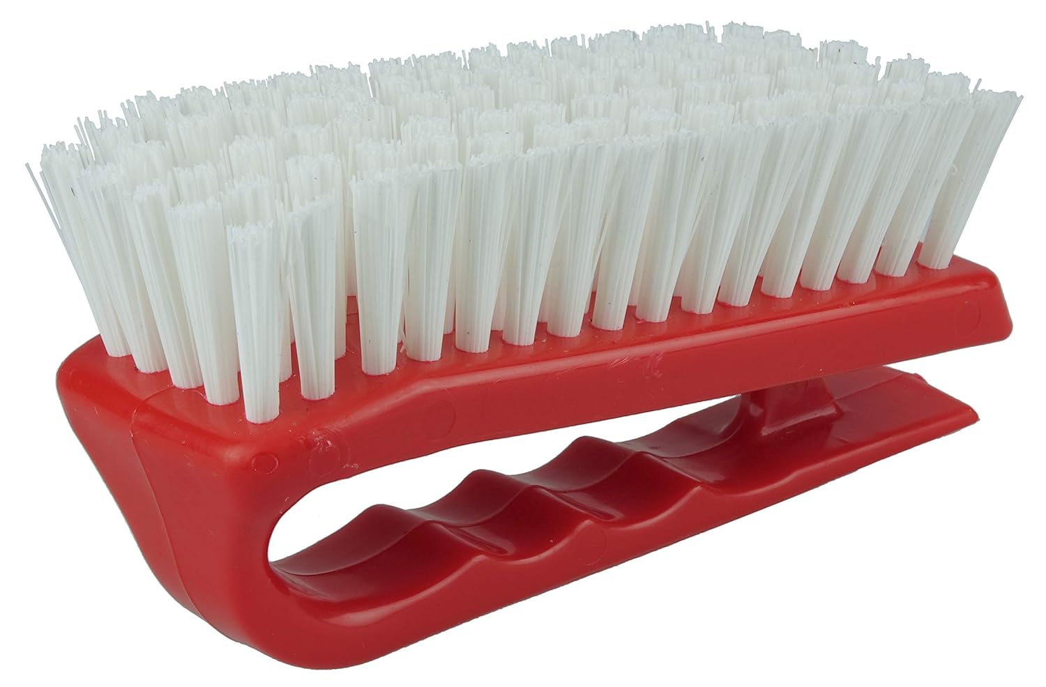 WEILER Weiler 44395 Scrub Brush Finger Grip Handle White Polypropylene Fill 6 Pack of 12