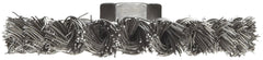 Weiler 13120 Standard Twist Knot Wire Wheel 4 .020 Steel Fill 5/8-11 UNC Nut Made in USA