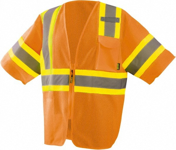 OCCUNOMIX Occunomix ECO-IMZ32T-OL Hi-vis Safety Vest Large Ansi 3