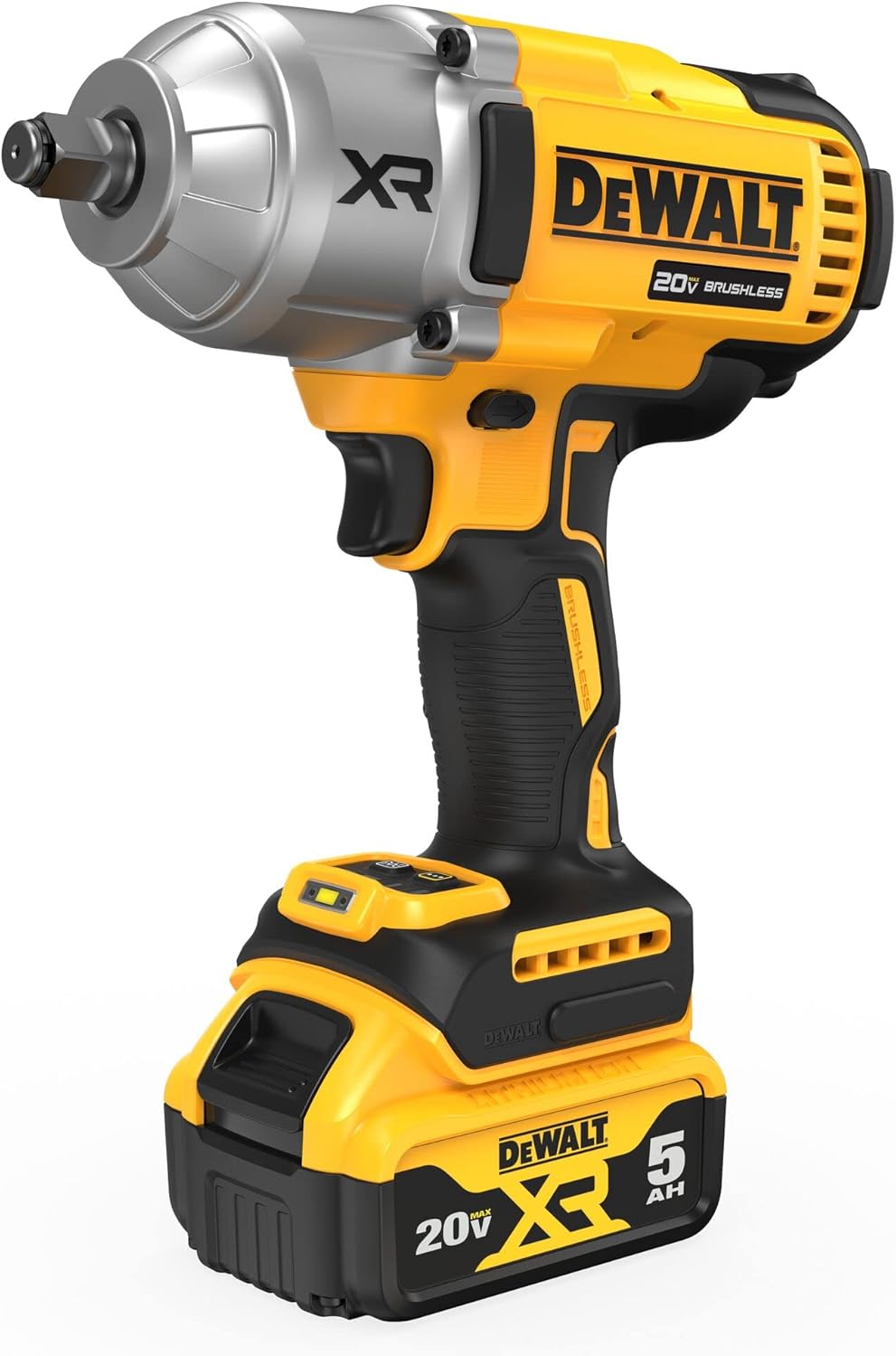 DEWALT DEWALT DCF900P2 20V Max XR 1/2 in High Torque Impact Wrench with Hog Ring Anvil Kit