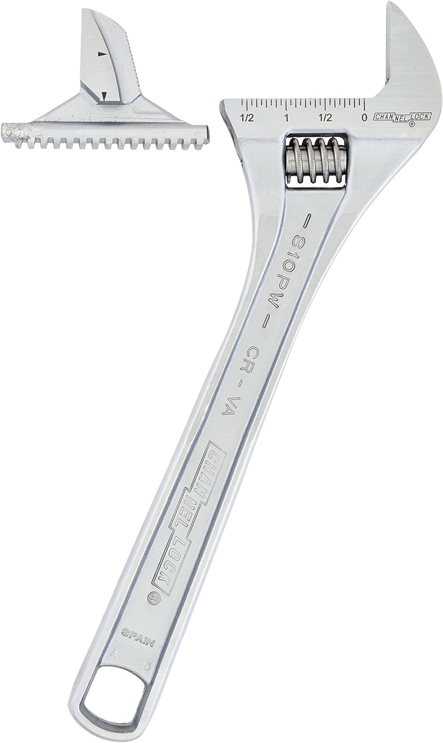 CHANNELLOCK Channellock 810PW 10 Inch Reversible Jaw Adjustable Wrench