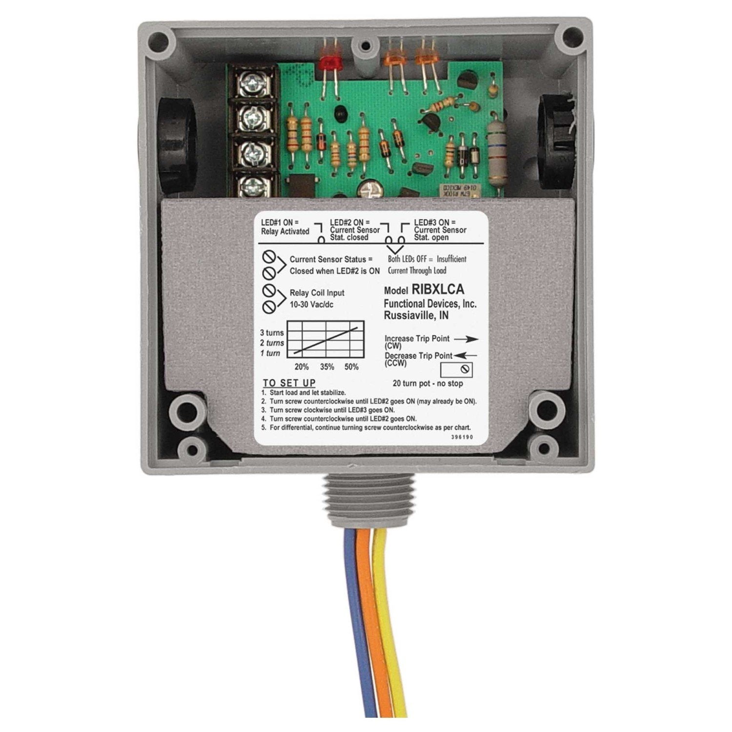 FUNCTIONAL DEVICES RIBXLCA CURRENT SWITCHES