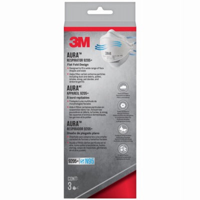 3M 3M 9205P-3-DC Aura N95 Particulate Respirator 3 Pack