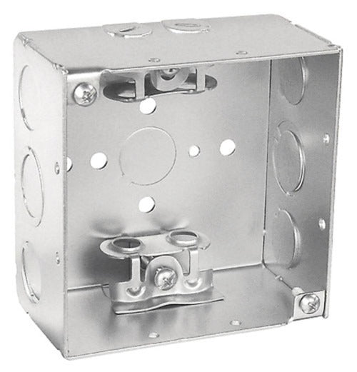 SOUTHWIRE Southwire D6550 4-inch Square Welded Box 2-1/8-inch Deep MC Clamp (Sold individually) 52171-BX