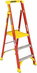 WERNER Werner PD6203 3-step Fiberglass Step Ladder Type Ia 300 Lb