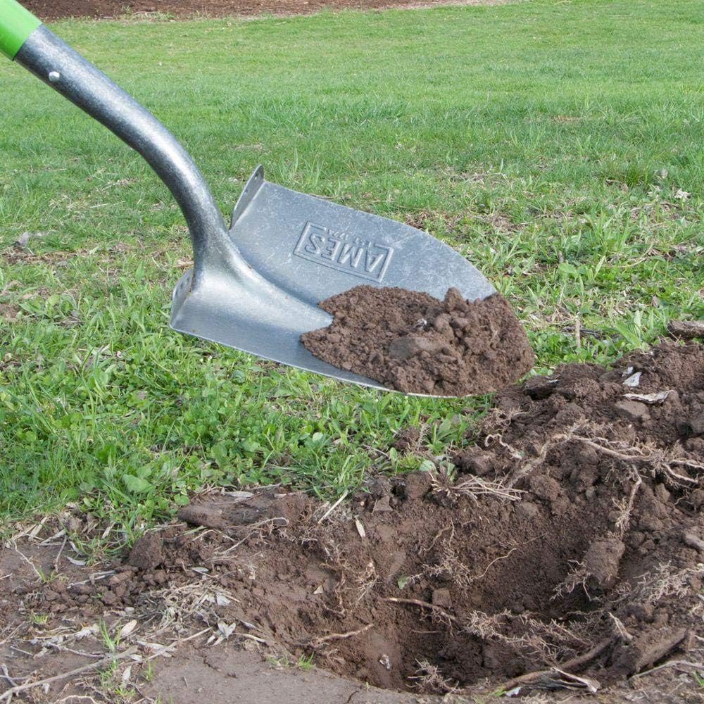 AMES AMES 2535600 Tempered Steel Digging Shovel with Hardwood Handle 60-Inch