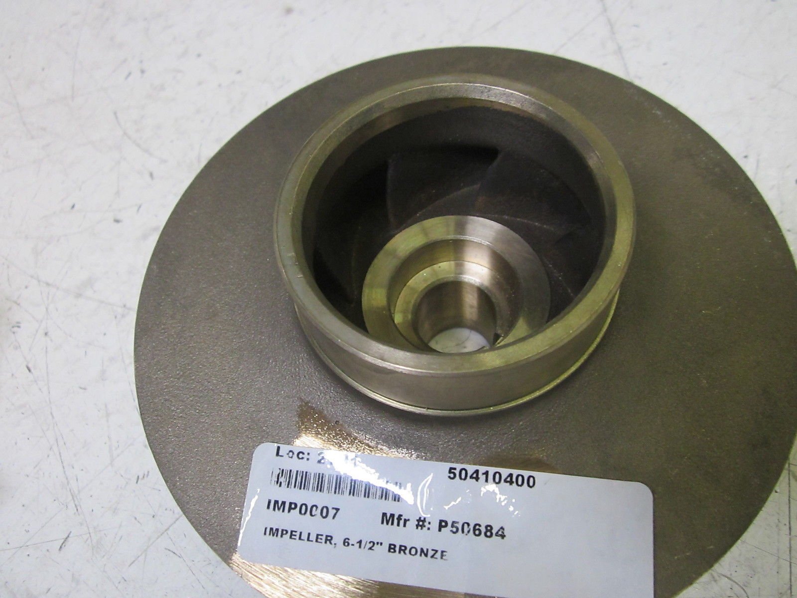 BELL & GOSSETT Bell & Gossett P50684 Bronze Impeller Series 1510/1531 7 Inch Replacement P50684