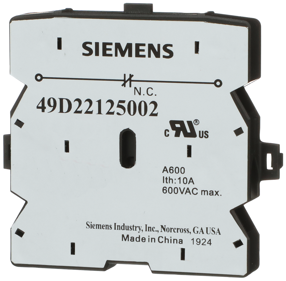 SIEMENS 49D22125002 AUXILIARY SWITCHES