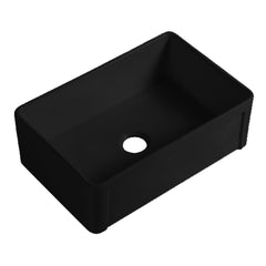 DAKOTA Dakota Plumbing DSE-FCA3020MBK Fireclay Farmhouse Sink