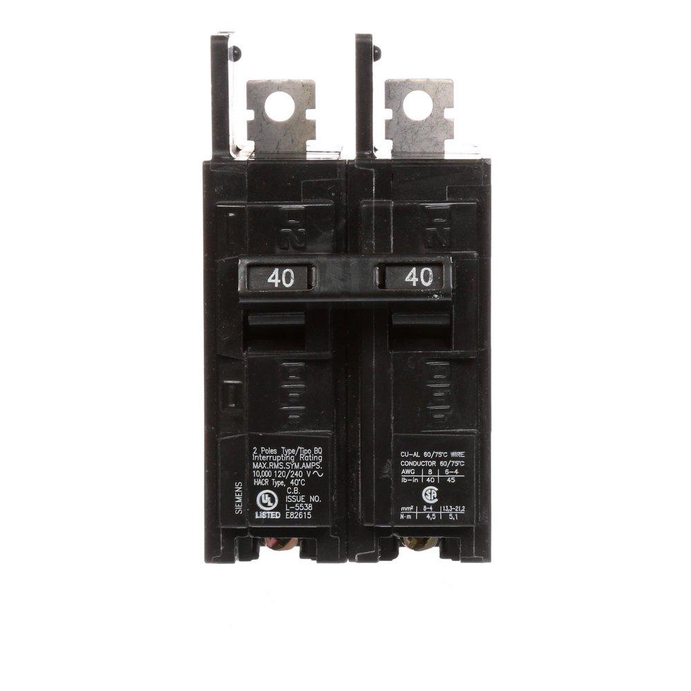 SIEMENS Siemens BQ2B040 Molded Case Circuit Breaker 120/240VAC 40A 10K