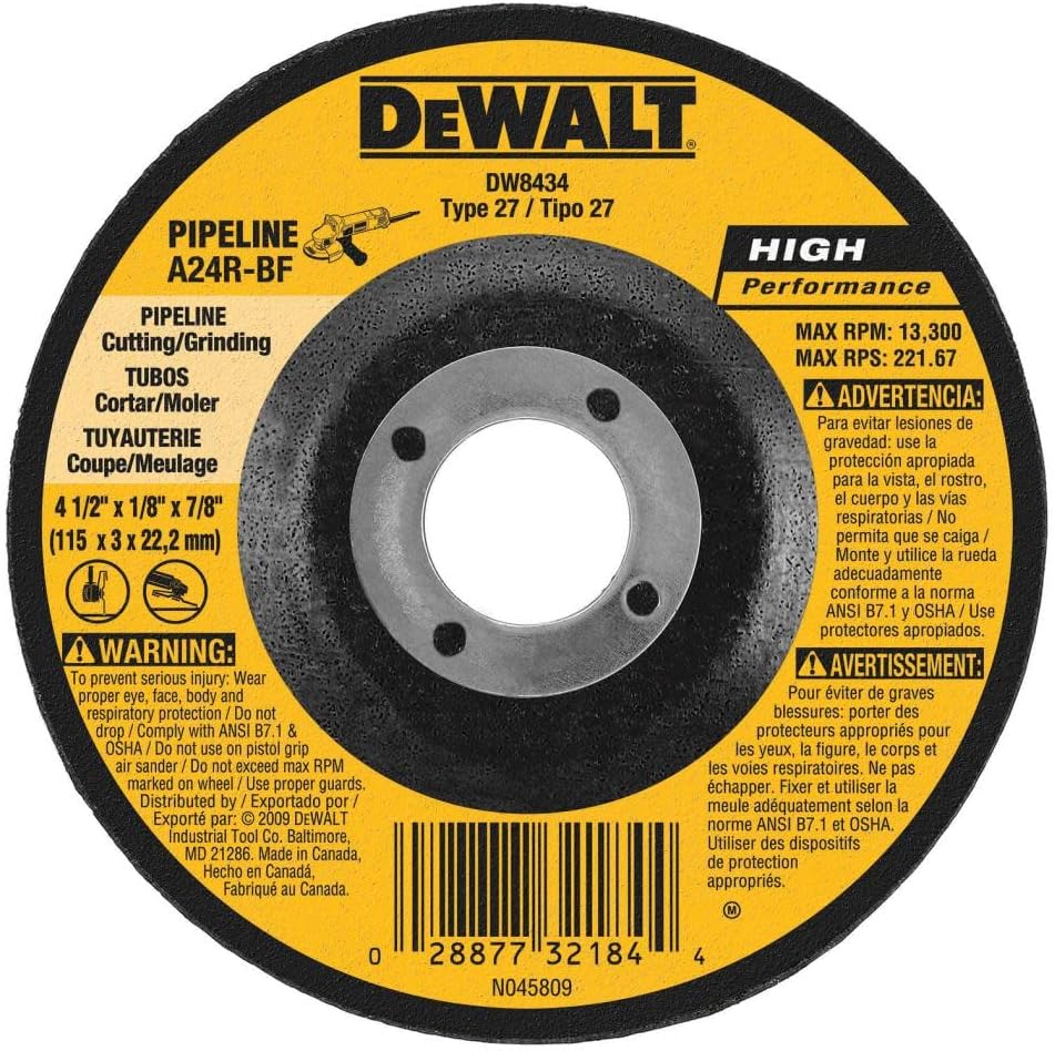 DEWALT DW8435 GRINDING & CUT OFF WHEELS