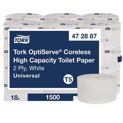 TORK Tork TRK472887 OptiServe High-Capacity Coreless Toilet Paper 18 Rolls per Carton