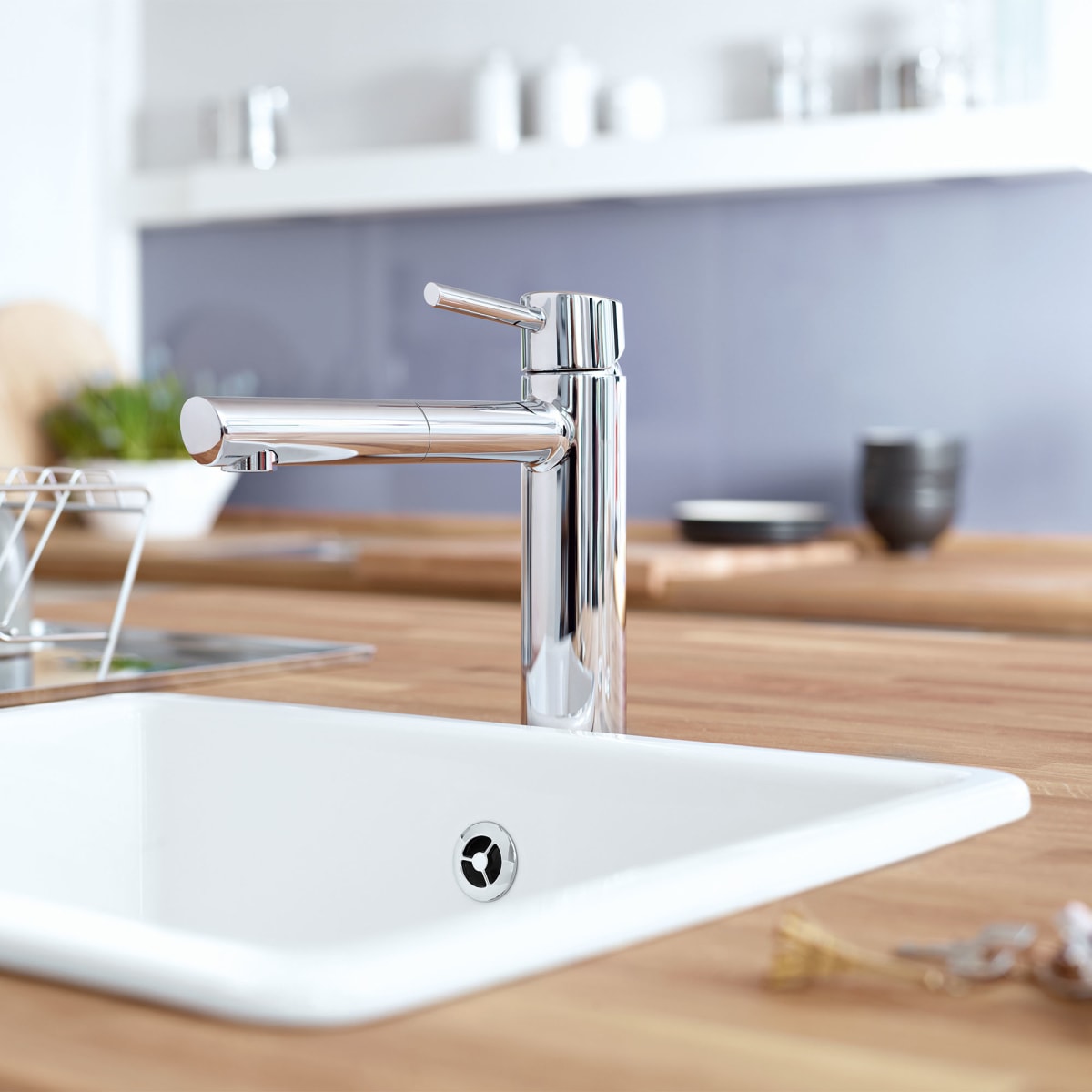 GROHE GROHE 31453001 Concetto Single Handle Pull Down Kitchen Faucet in StarLight Chrome