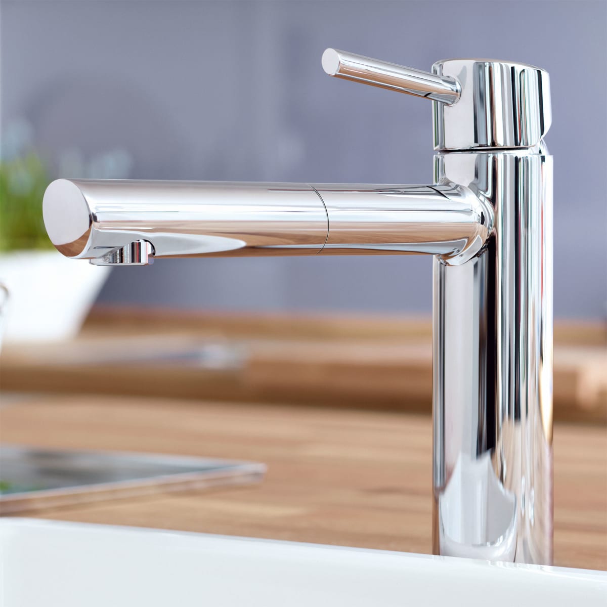 GROHE GROHE 31453001 Concetto Single Handle Pull Down Kitchen Faucet in StarLight Chrome