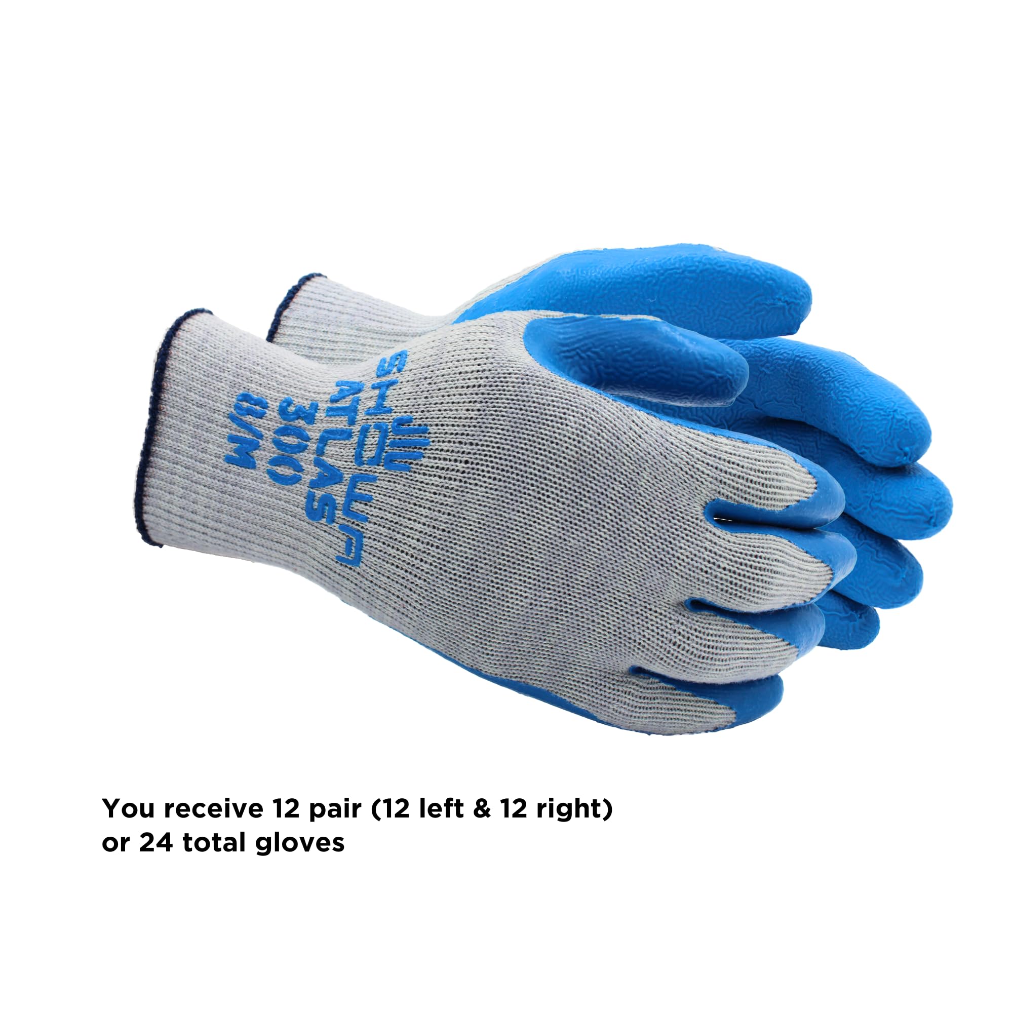SHOWA SHOWA 300XXL-11 Natural Rubber Palm Coated Work Gloves 10 Gauge Size XX-Large