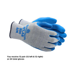 SHOWA 300XXL-11 Natural Rubber Palm Coated Work Gloves 10 Gauge Size XX-Large