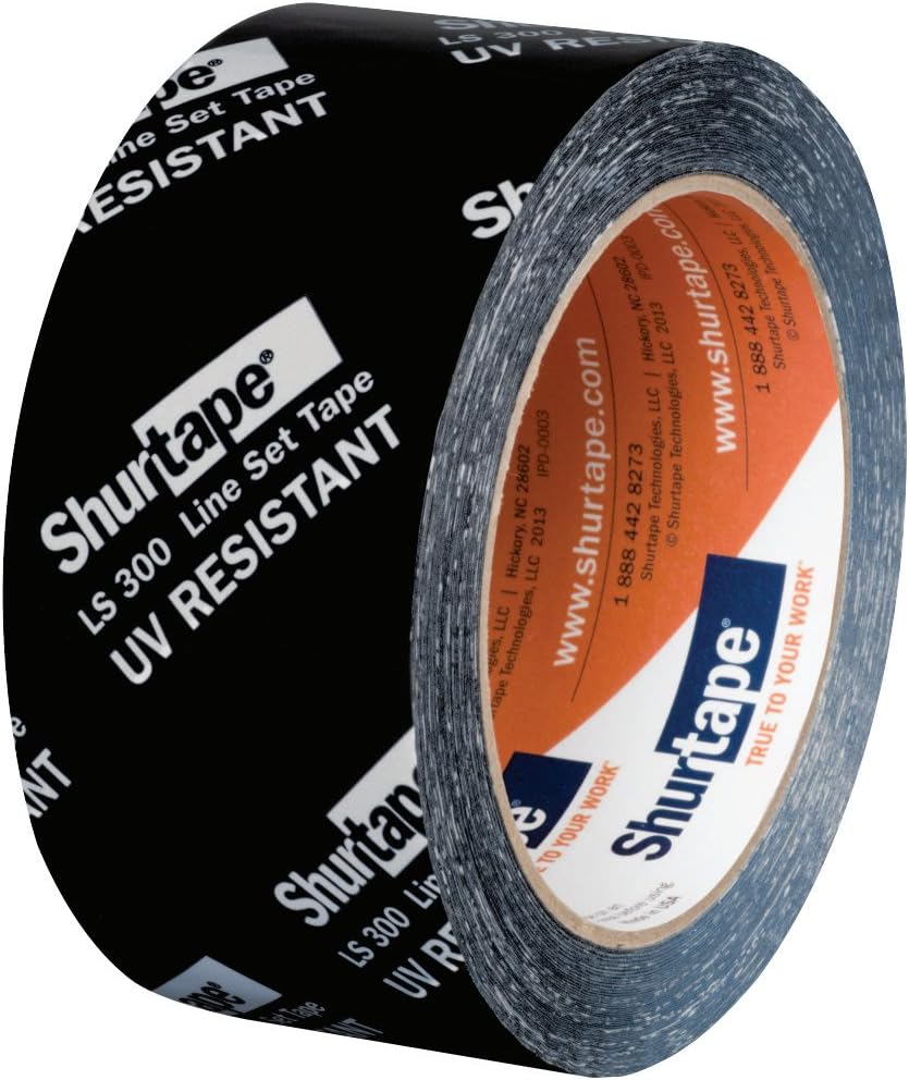 SHURTAPE Shurtape 102666 LS 300 HVAC Line Set Tape 55m Length x 48mm Width Black Pack of 1