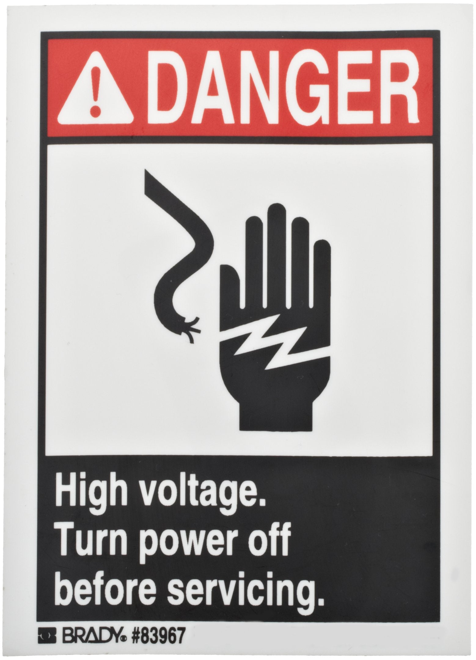 BRADY 83967 SIGNS AND SIGN HOLDERS