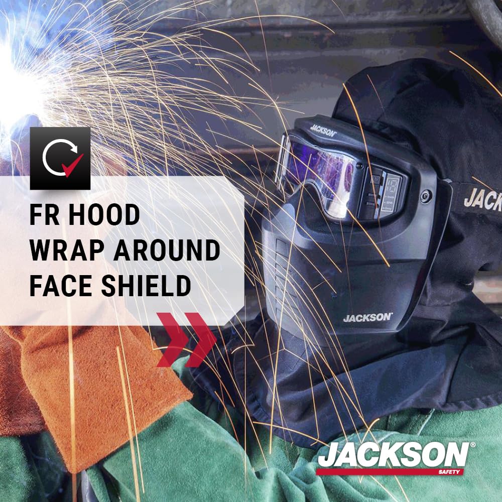 JACKSON SAFETY Jackson Safety 46200 Rebel ADF Welding Mask True Color Technology Wrap Around Protection Flame Resistant