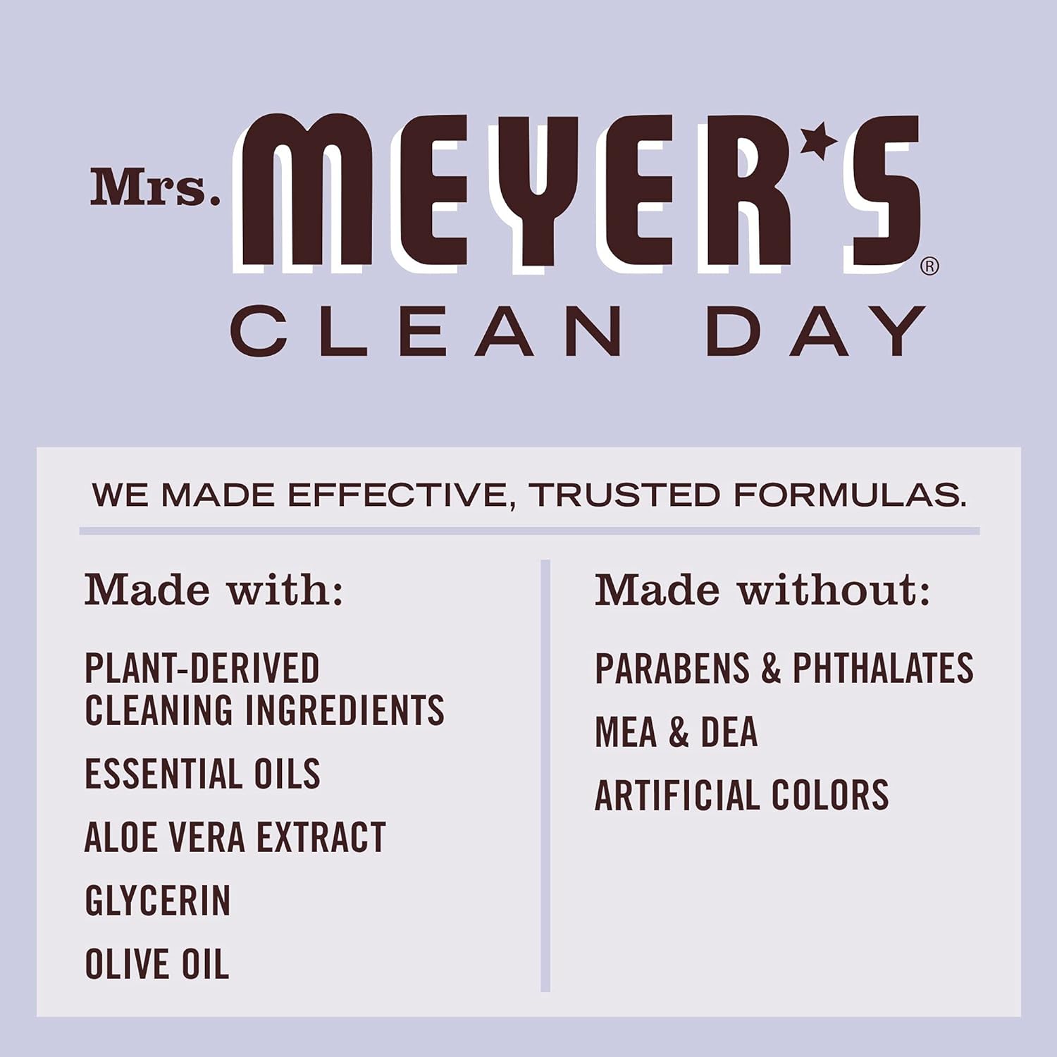 MRS MEYERS CLEAN DAY Mrs. Meyer's Clean Day 651318 Hand Soap Refill Lavender 33 fl oz Pack of 6