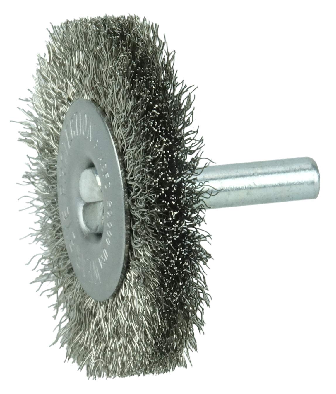 WEILER Weiler 17974 Crimped Wire Radial Wheel 008 Stainless Steel Fill 1/4 Stem Pack of 10
