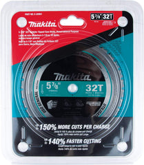 Makita E-02951 5-7/8 32T Carbide-Tipped Saw Blade, Metal/General Purpose