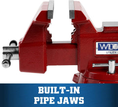 Wilton 28818 Utility Bench Vise 4-1/2 Inch Jaw Width 4 Inch Jaw Opening